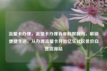 流量卡办理，流量卡办理有年龄限制吗，解锁便捷生活，从办理流量卡开始亿乐社区低价自营货源站