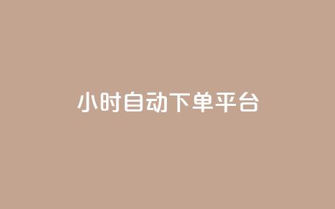 qy24小时自动下单平台 - 24小时自动下单平台24小时在线下单网站~  第1张