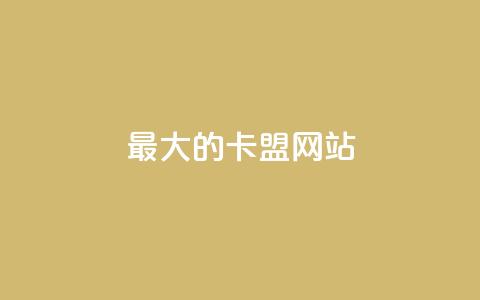 最大的卡盟网站,807卡盟网 - 卡盟刷svip永久不封号网站 抖音充值官方1:1  第1张