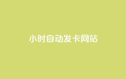 24小时自动发卡网站 - 全天候自动发卡平台一站式服务解决方案~  第1张