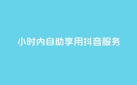 24小时内自助享用抖音服务 第1张 24小时内自助享用抖音服务 第1张