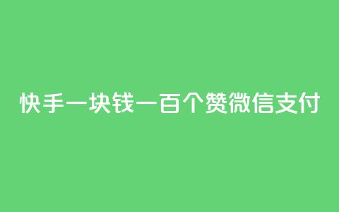 快手一块钱一百个赞微信支付,块兽业务平台24小时下单最便宜 - qq空间视频浏览量包括自己吗 dy业务自助下单软件  第1张