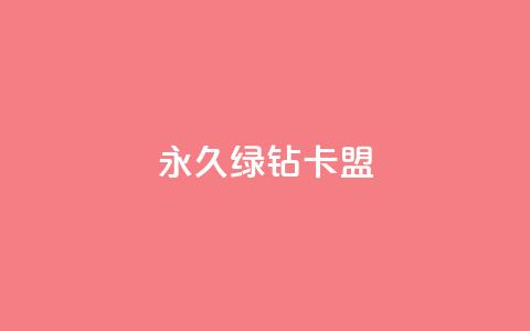 永久绿钻卡盟,24小时自助下单商城app - 24小时自助下单全网最低价ks 亿点卡盟  第1张