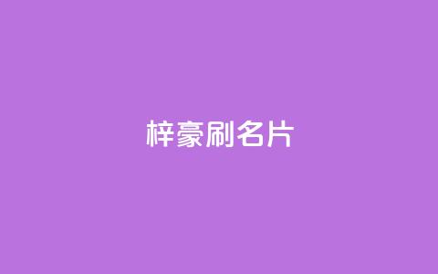 梓豪刷名片,发卡网货源 - 拼多多刀 拼多多助力免单在哪里查看  第1张