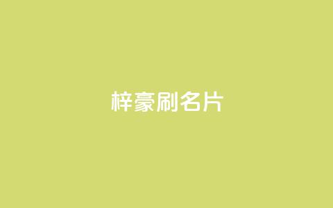 梓豪刷名片,卡盟qq业务最低价 - dy点赞充值秒到 自助下单全网最便宜  第1张