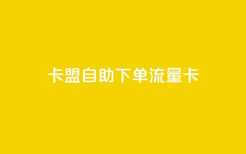 卡盟自助下单流量卡 - qq空间快速秒赞全网最低  第1张