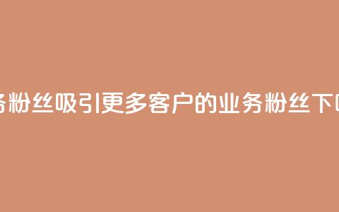 ks业务粉丝(吸引更多客户的KS业务粉丝)  第1张
