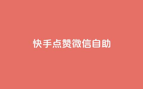 快手点赞微信自助 - 快手点赞与微信自助操作全指南！  第1张