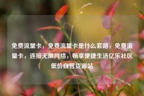 免费流量卡，免费流量卡是什么套路，免费流量卡，连接无限网络，畅享便捷生活亿乐社区低价自营货源站