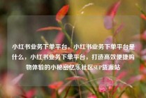 小红书业务下单平台，小红书业务下单平台是什么，小红书业务下单平台，打造高效便捷购物体验的小秘密亿乐社区SUP货源站