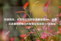 抖音粉丝，抖音粉丝如何快速增加到1000，抖音，从流量到影响力的蜕变亿乐社区SUP货源站