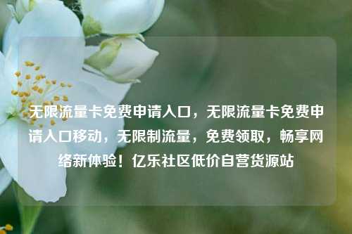 无限流量卡免费申请入口，无限流量卡免费申请入口移动，无限制流量	，免费领取，畅享网络新体验！亿乐社区低价自营货源站  第1张