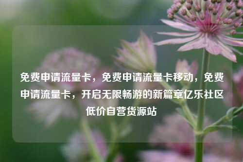 免费申请流量卡	，免费申请流量卡移动，免费申请流量卡，开启无限畅游的新篇章亿乐社区低价自营货源站  第1张