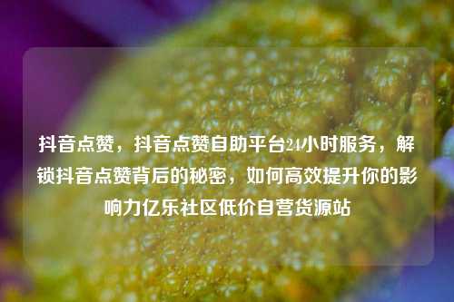 抖音点赞，抖音点赞自助平台24小时服务	，解锁抖音点赞背后的秘密，如何高效提升你的影响力亿乐社区低价自营货源站  第1张